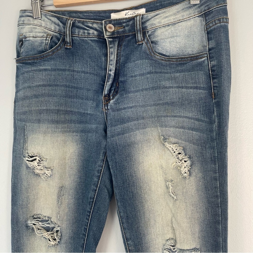 KanCan Estilo Distressed Skinny Jeans Size 28 Casual Denim Pants - Picture 2 of 11